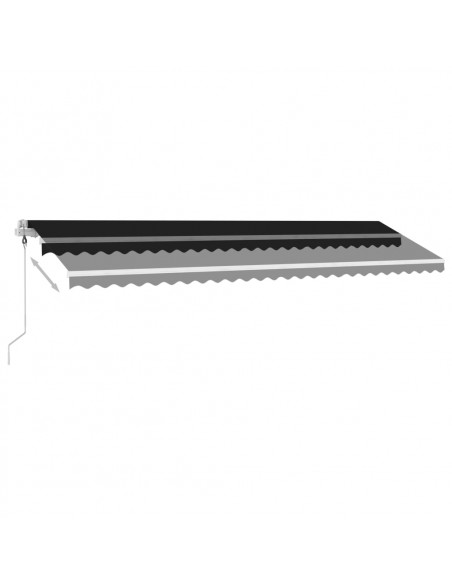 Tenda Automatica con Sensore Vento e LED 600x350 cm Antracite