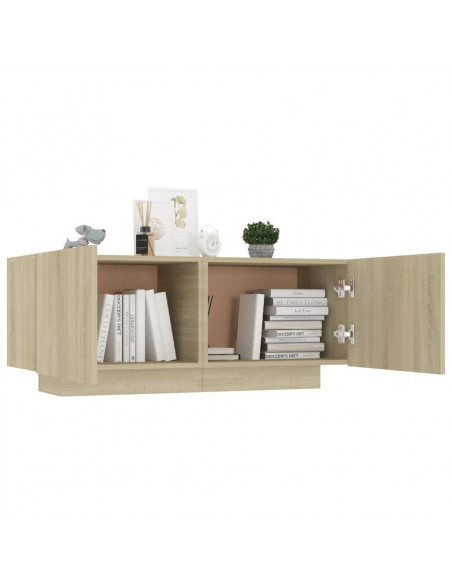 Comodino Rovere Sonoma 100x35x40 cm in Truciolato