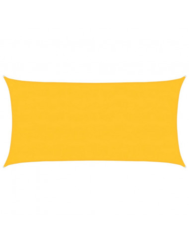 Vela Parasole 160 g/m² Rettangolare Giallo 4x7 m in HDPE
