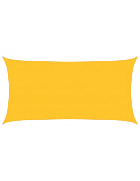 Vela Parasole 160 g/m² Rettangolare Giallo 4x7 m in HDPE
