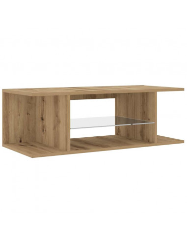 Mobile Porta TV con LED Artigianale 90x39x30 cm Multistrato