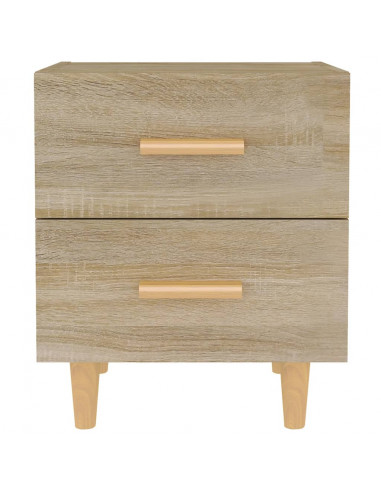 Comodini 2 pz in Rovere Sonoma 40x35x47,5 cm