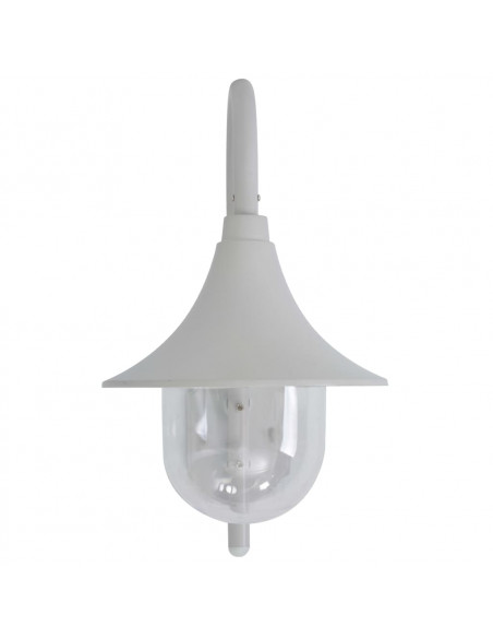 Lampada da Parete da Giardino E27 42 cm in Alluminio Bianco