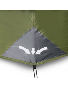 Tenda Campeggio 10 Persone Blu Rilascio Rapido Impermeabile