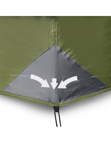 Tenda Campeggio 6 Persone Blu Rilascio Rapido Impermeabile