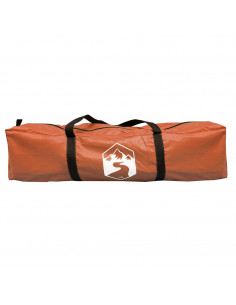 Tenda Campeggio Tipi 4 Persone Grigio/ Arancione Impermeabile