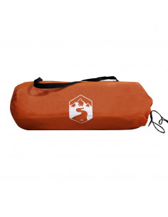 Tenda da Campeggio 2 Persone Grigio e Arancione Impermeabile