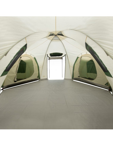 Tenda da Campeggio a Cupola per 12 Persone Verde Impermeabile