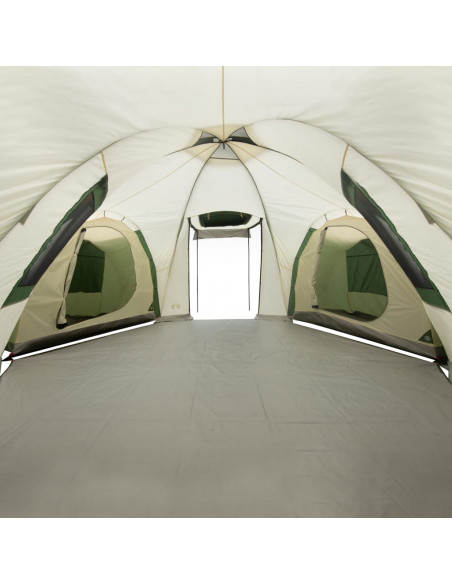 Tenda da Campeggio a Cupola per 12 Persone Verde Impermeabile