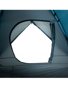 Tenda da Campeggio a Cupola per 3 Persone Blu Impermeabile