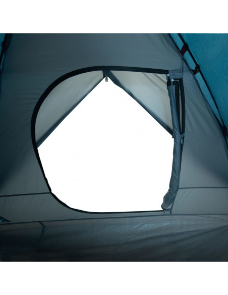 Tenda da Campeggio a Cupola per 6 Persone Blu Impermeabile