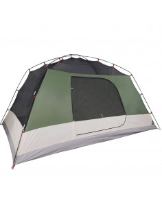 Tenda da Campeggio a Cupola per 6 Persone Verde Impermeabile
