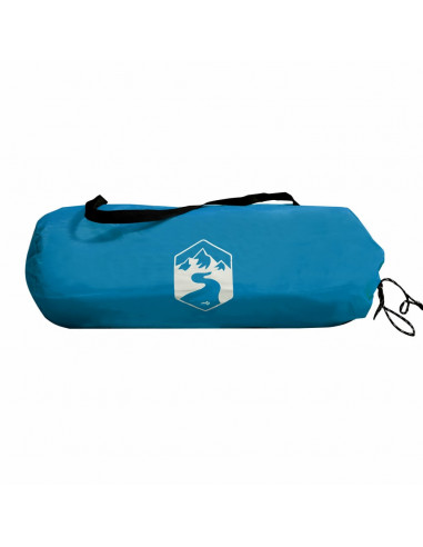 Tenda da Campeggio a Tunnel per 2 Persone Blu Impermeabile