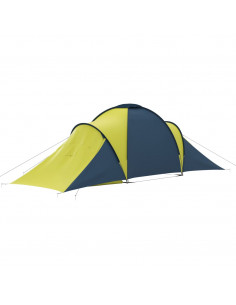 Tenda da Campeggio per 6 Persone Blu e Giallo