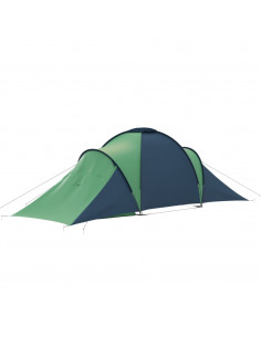 Tenda da Campeggio per 6 Persone Blu e Verde