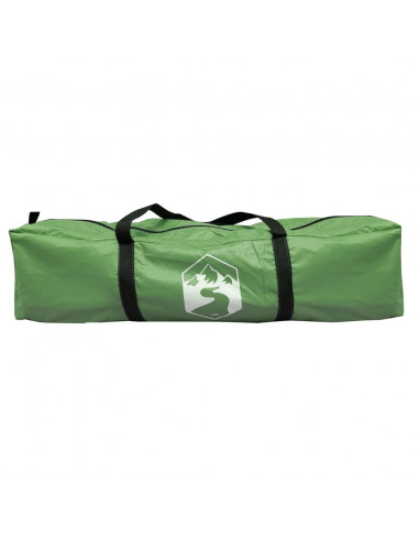 Tenda da Campeggio Tipi per 4 Persone Verde Impermeabile