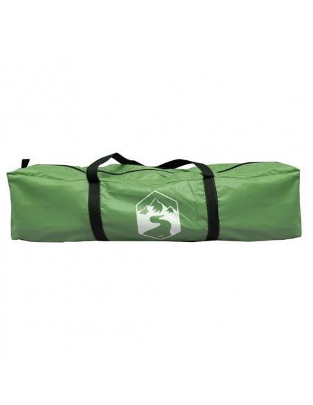Tenda da Campeggio Tipi per 4 Persone Verde Impermeabile