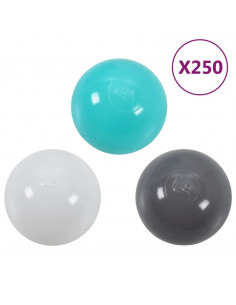 Tenda da Gioco per Bambini 250 Palline Multicolore 190x264x90cm