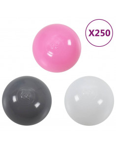 Tenda da Gioco per Bambini 250 Palline Multicolore 190x264x90cm