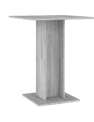 Tavolo da Bistrot Grigio Sonoma 60x60x75 cm Legno Multistrato