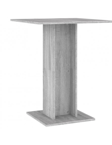 Tavolo da Bistrot Grigio Sonoma 60x60x75 cm Legno Multistrato