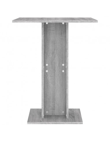 Tavolo da Bistrot Grigio Sonoma 60x60x75 cm Legno Multistrato
