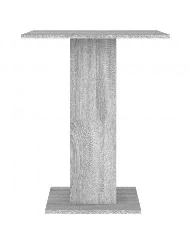 Tavolo da Bistrot Grigio Sonoma 60x60x75 cm Legno Multistrato
