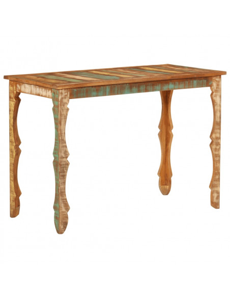 Tavolo da Pranzo 110x52x76 cm in Legno Massello di Recupero