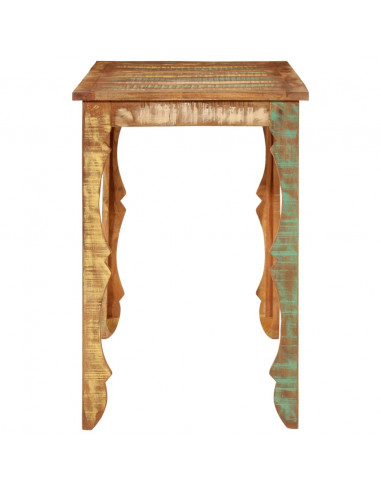 Tavolo da Pranzo 110x52x76 cm in Legno Massello di Recupero