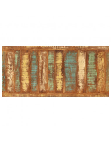 Tavolo da Pranzo 110x52x76 cm in Legno Massello di Recupero