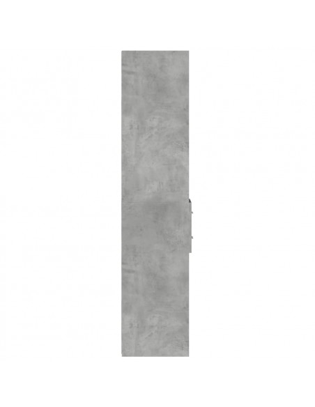 Credenza Grigio Cemento 30x42,5x185 cm in Legno Multistrato