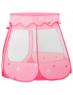 Tenda da Gioco per Bambini Rosa con 250 Palline 102x102x82 cm