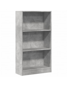 Libreria Grigio Cemento 60x24x109 cm in Truciolato 2