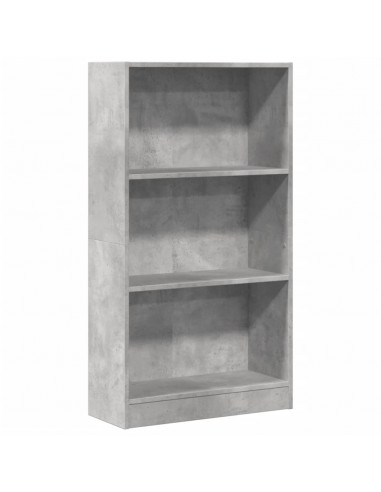 Libreria Grigio Cemento 60x24x109 cm in Truciolato