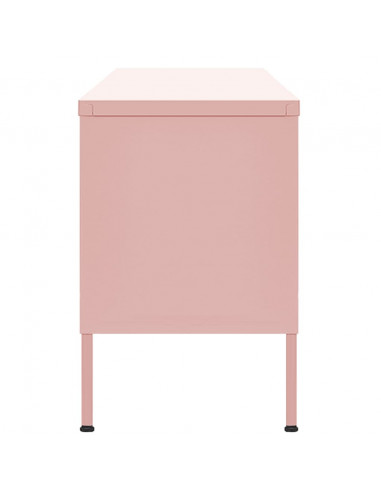 Mobile TV Rosa 105x35x50 cm in Acciaio