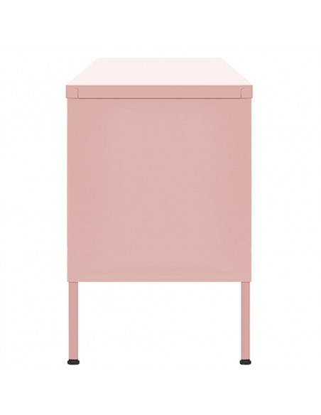 Mobile TV Rosa 105x35x50 cm in Acciaio