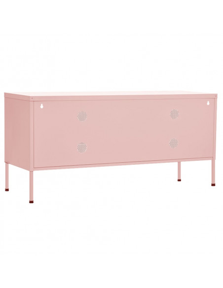 Mobile TV Rosa 105x35x50 cm in Acciaio