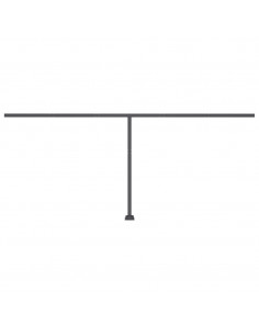 Tenda da Sole Autoportante Manuale 600x350 cm Gialla Bianca