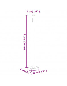 Tenda da Sole Laterale Retrattile 140 x 300 cm Crema