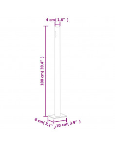 Tenda da Sole Laterale Retrattile 160 x 500 cm Crema