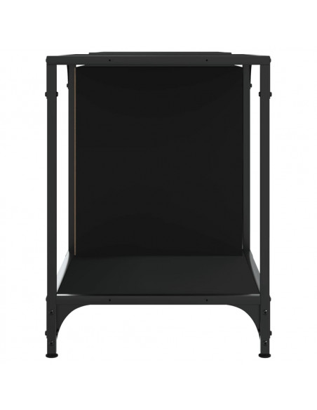 Mobile Porta TV Nero 153x37x50 cm in Legno Multistrato