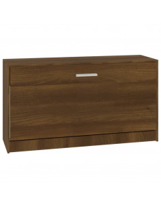 Scarpiera Rovere Marrone 80x24x45 cm in Legno Multistrato 2