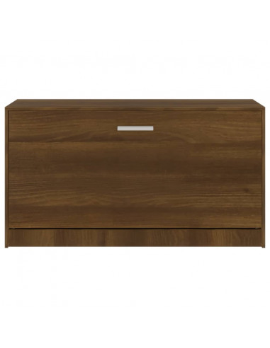 Scarpiera Rovere Marrone 80x24x45 cm in Legno Multistrato