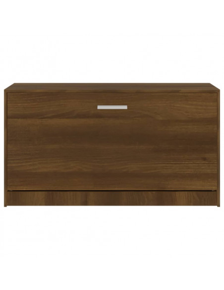 Scarpiera Rovere Marrone 80x24x45 cm in Legno Multistrato