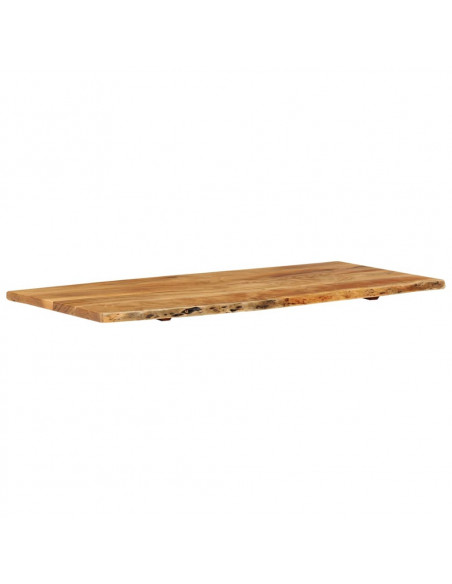 Piano per Lavabo Bagno in Massello di Acacia 114x52x2,5 cm