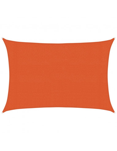 Vela Parasole 160 g/m² Rettangolare Arancione 3x5 m in HDPE
