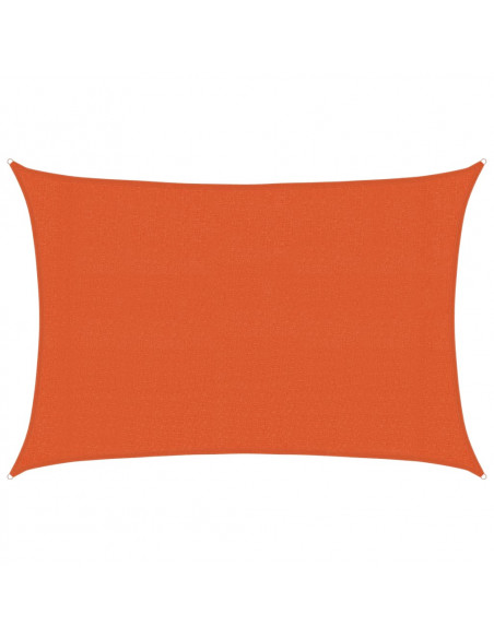 Vela Parasole 160 g/m² Rettangolare Arancione 3x5 m in HDPE