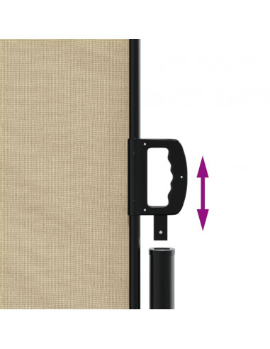 Tenda da Sole Laterale Retrattile Beige 120x600 cm