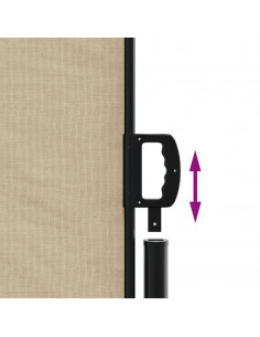 Tenda da Sole Laterale Retrattile Beige 200x600 cm