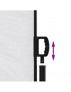 Tenda da Sole Laterale Retrattile Bianco 100x500 cm